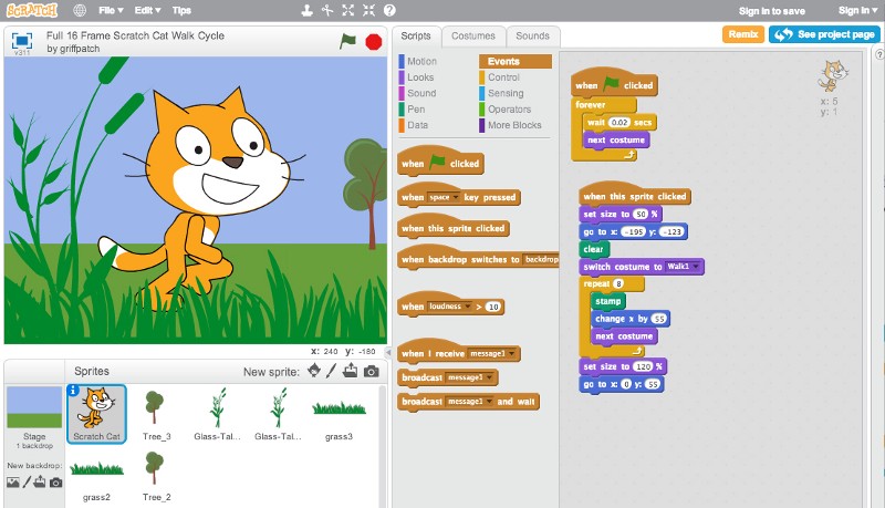 scratch screen view